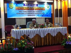  Diskes Inhil Gelar Pelatihan Penggunaan Alkes